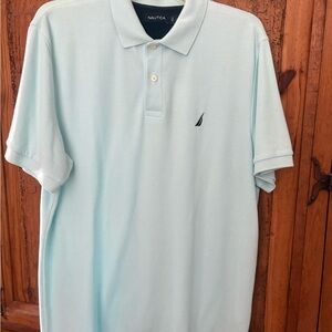 Nautica Men's Sky Blue Polo Shirt